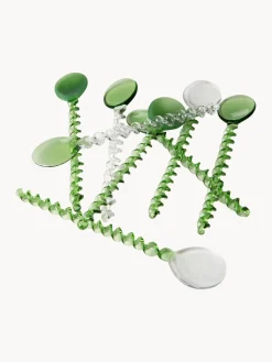 Sale HKLIVING Petites cuillères à café en verre Emeralds, 4 pièces