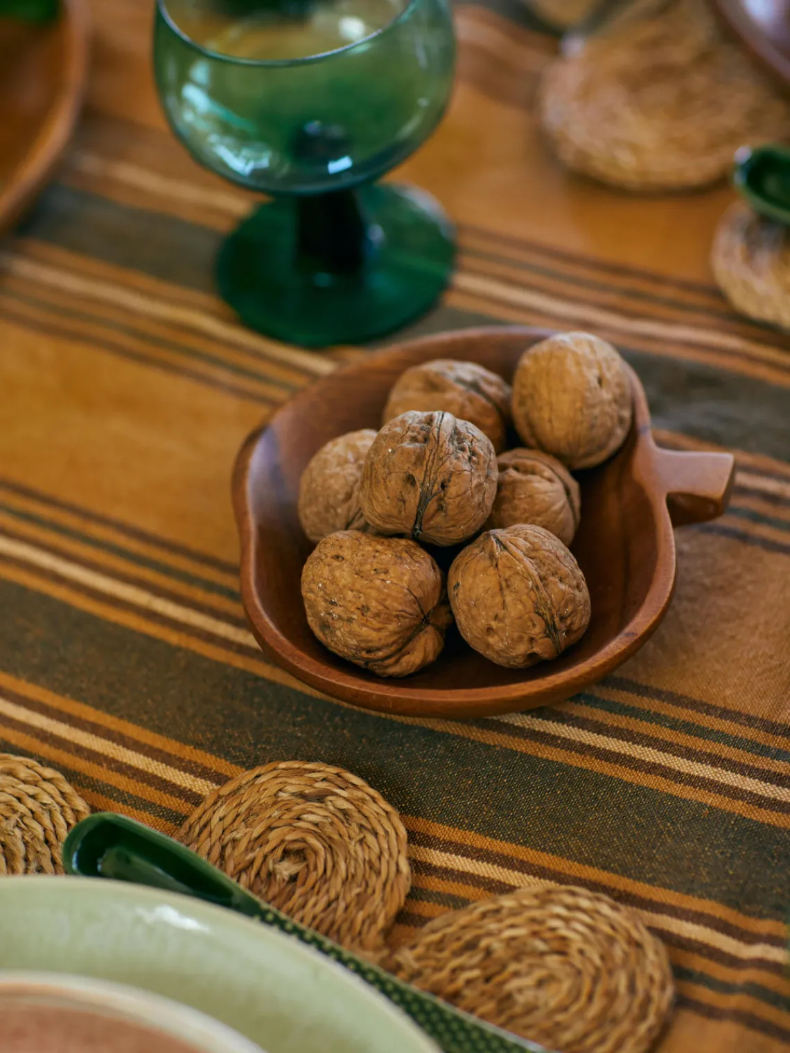 Outlet HKLIVING Petits bols artisanaux en acacia Fruit, 2 pièces
