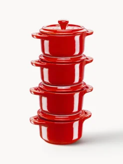 Sale Staub Petits pots Mini Cocotte, 4 pièces Rouge