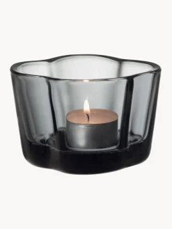 Hot iittala Photophore Alvar Aalto Gris foncé, transparent