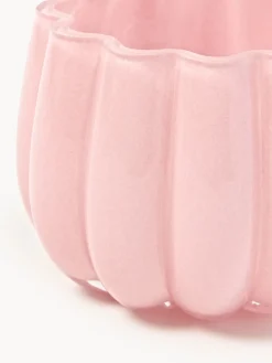 Hot Pols Potten Photophore en verre soufflé Melon Rose pâle
