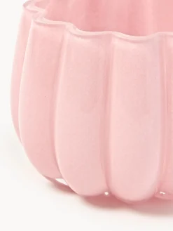 Hot Pols Potten Photophore en verre soufflé Melon Rose pâle