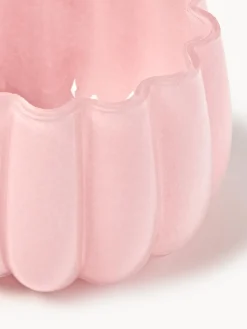 Hot Pols Potten Photophore en verre soufflé Melon Rose pâle
