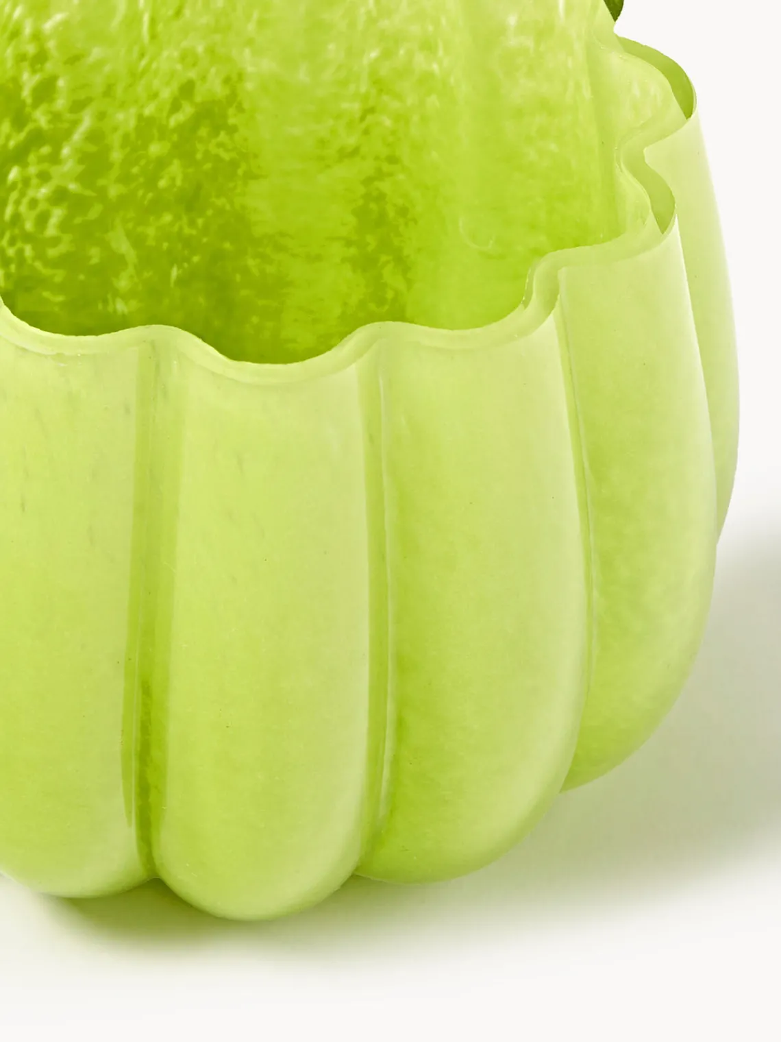 Best Pols Potten Photophore en verre soufflé Melon Vert clair