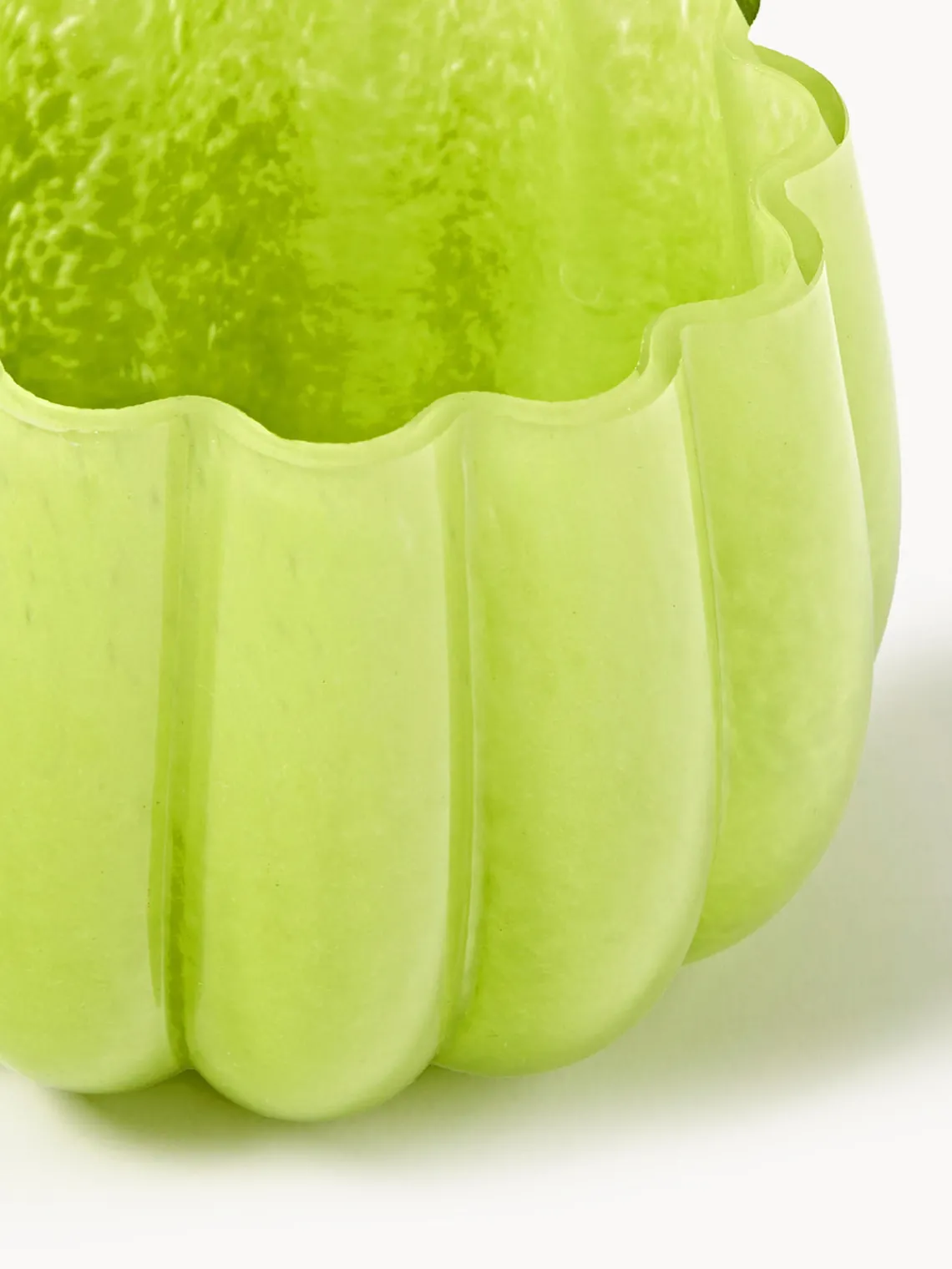 Best Pols Potten Photophore en verre soufflé Melon Vert clair
