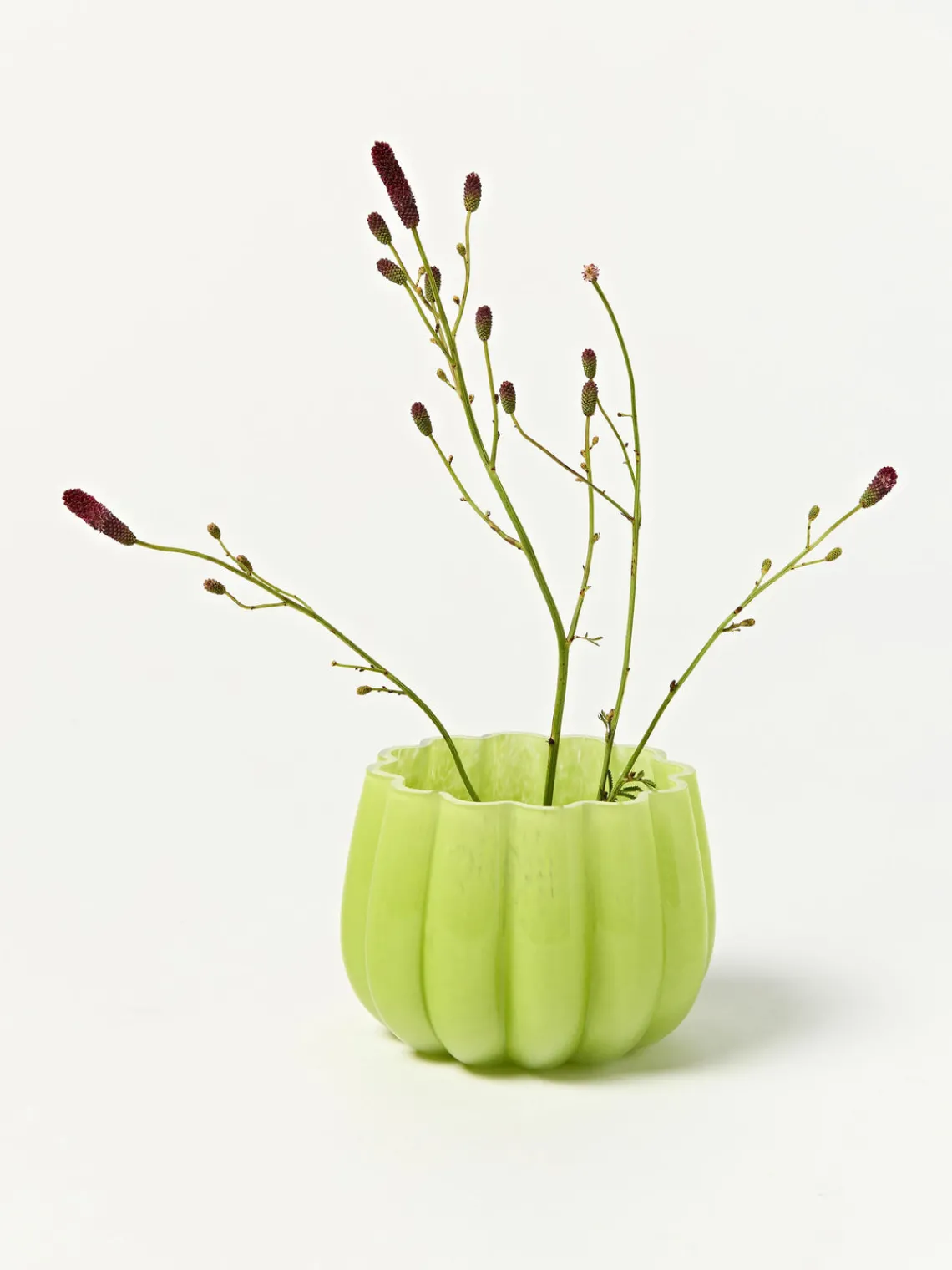 Best Pols Potten Photophore en verre soufflé Melon Vert clair