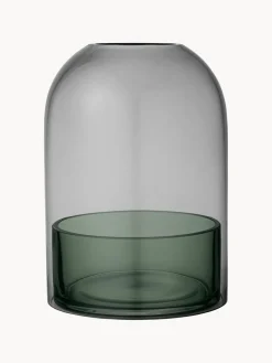 Best AYTM Photophore en verre Tota Vert sauge, gris foncé, transparent