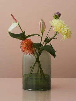 Best AYTM Photophore en verre Tota Vert sauge, gris foncé, transparent