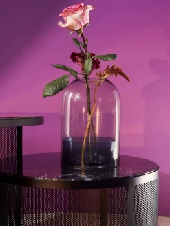 Discount AYTM Photophore en verre Tota Bleu, gris foncé, transparent