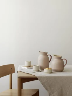 Hot stelton Pichet isotherme mat Amphora Beige, nougat, doré