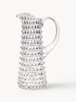 Discount ANNA VON LIPA Pichet soufflé bouche avec structure cloutée Eiffel, 1 L