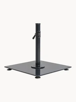 Online Business & Pleasure Pied de parasol carré fait main Retro Noir