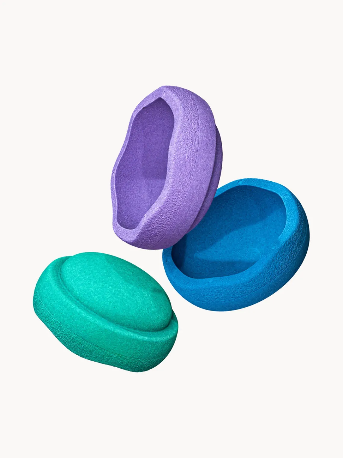 Fashion Stapelstein Pierres à empiler Original, 3 élém Lilas, bleu, vert turquoise