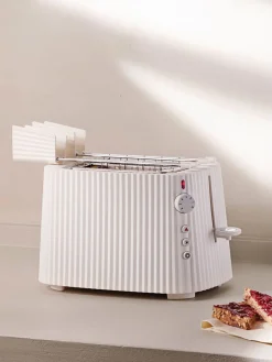 Sale ALESSI Pinces à grille-pain Plissé, 2 pièces Blanc