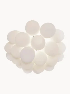 Clearance By Rydens Plafonnier en verre soufflé bouche Gross Blanc, mat
