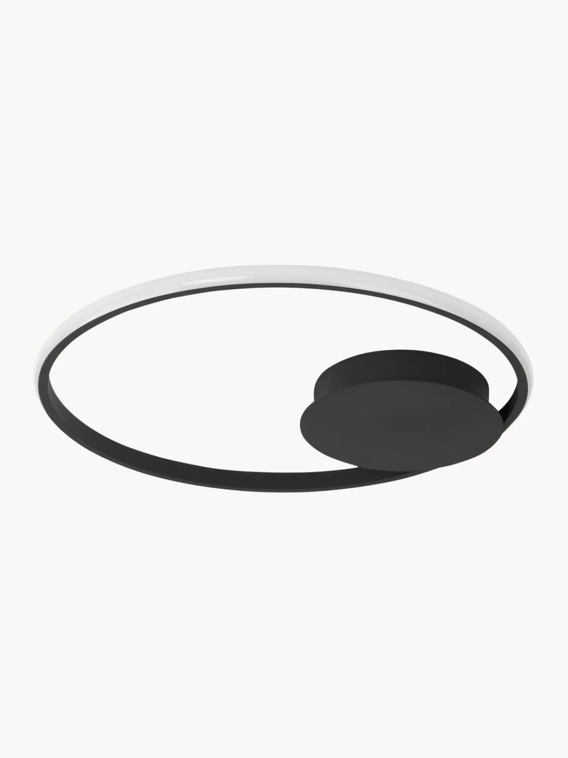 Online Nova Luce Plafonnier LED à intensité variable Fuline Noir