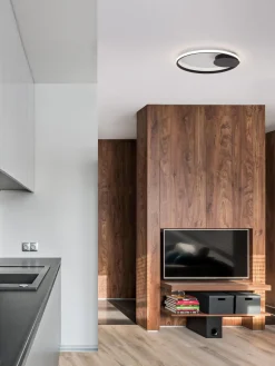 Online Nova Luce Plafonnier LED à intensité variable Fuline Noir