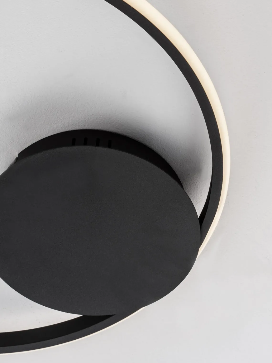 Online Nova Luce Plafonnier LED à intensité variable Fuline Noir