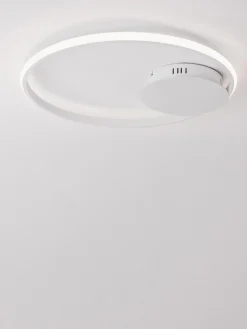 New Nova Luce Plafonnier LED Fuline, intensité lumineuse variable Blanc