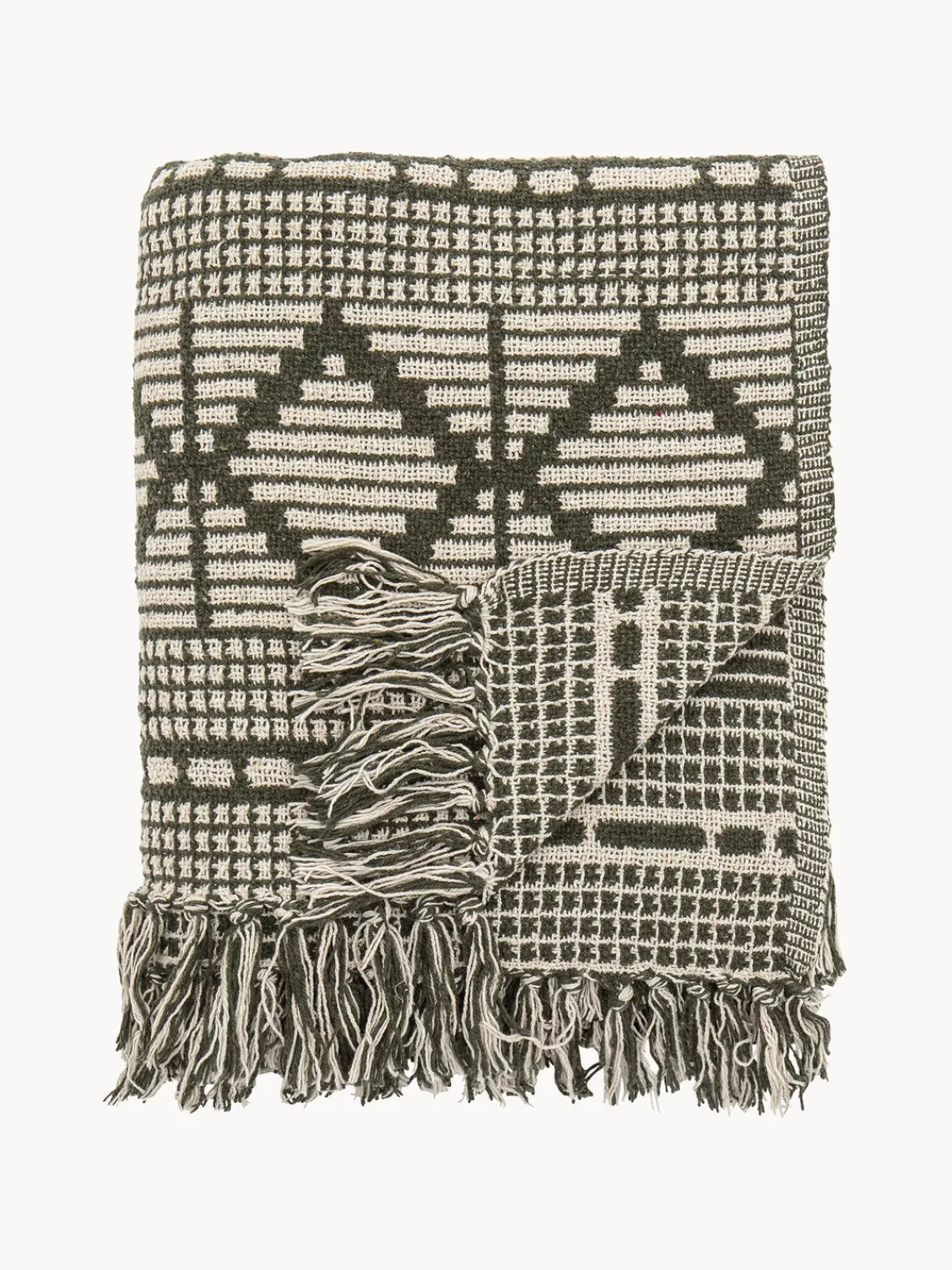 Outlet Bloomingville Plaid avec motif ornemental Gutte