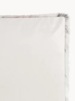 Clearance Magma Plaid doux en fourrure synthétique Skins Tons beiges