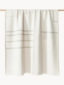 Hot Kristina Dam Plaid en coton Architecture Beige clair, blanc cassé