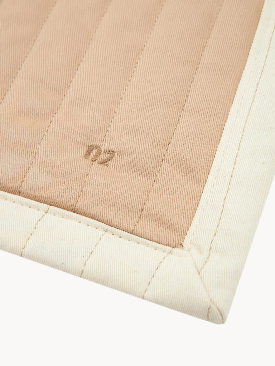 Hot Nobodinoz Plaid en coton Arty Quilt Pêche, motif tulipe
