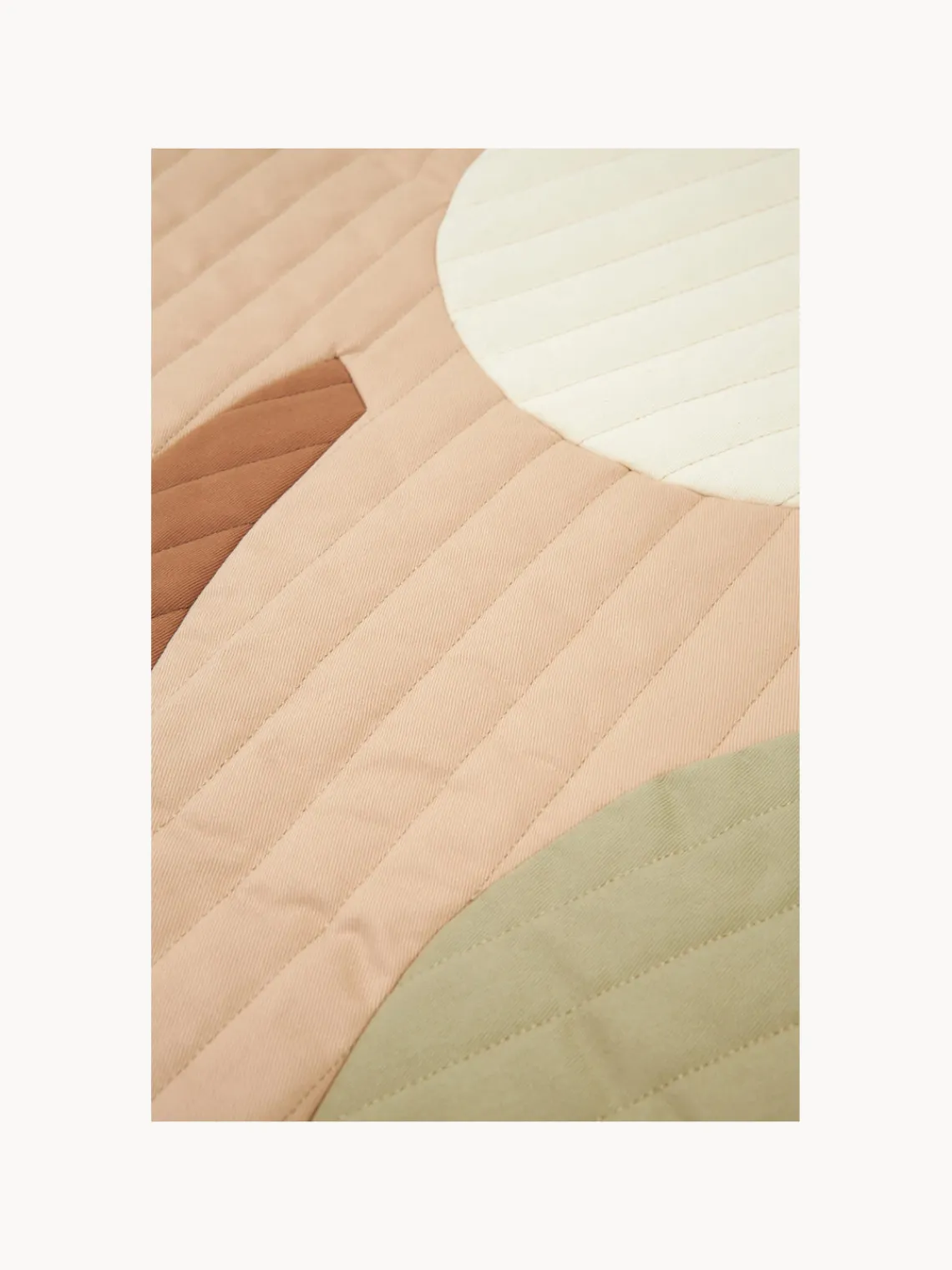 Hot Nobodinoz Plaid en coton Arty Quilt Pêche, motif tulipe