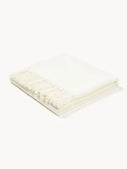 Clearance Elvang Plaid en laine d'alpaga Luxury Blanc cassé