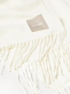 Clearance Elvang Plaid en laine d'alpaga Luxury Blanc cassé