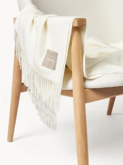 Clearance Elvang Plaid en laine d'alpaga Luxury Blanc cassé