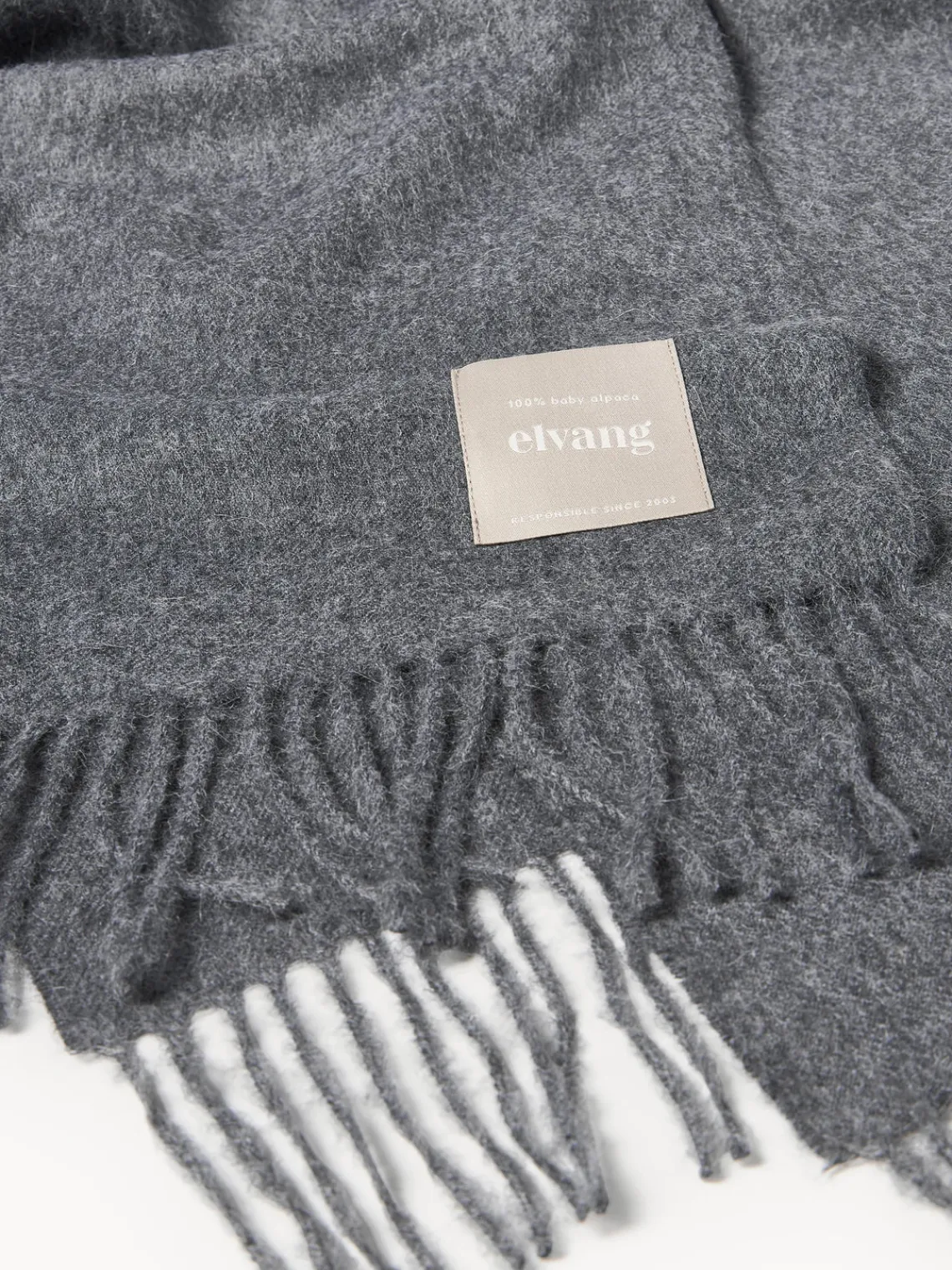 Online Elvang Plaid en laine d'alpaga Luxury Gris foncé