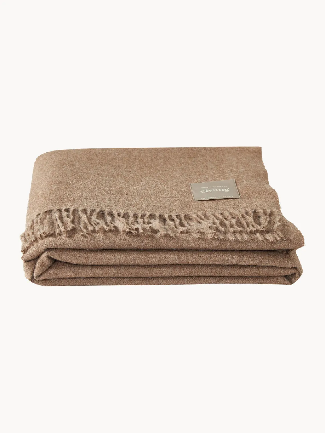 Hot Elvang Plaid en laine d'alpaga Luxury Nougat