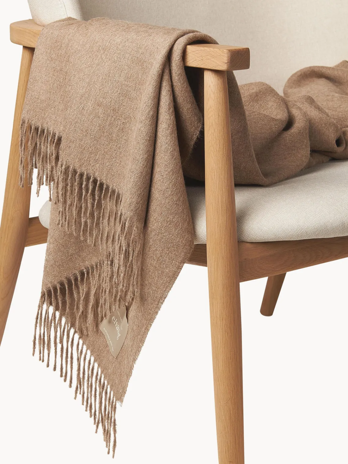 Hot Elvang Plaid en laine d'alpaga Luxury Nougat