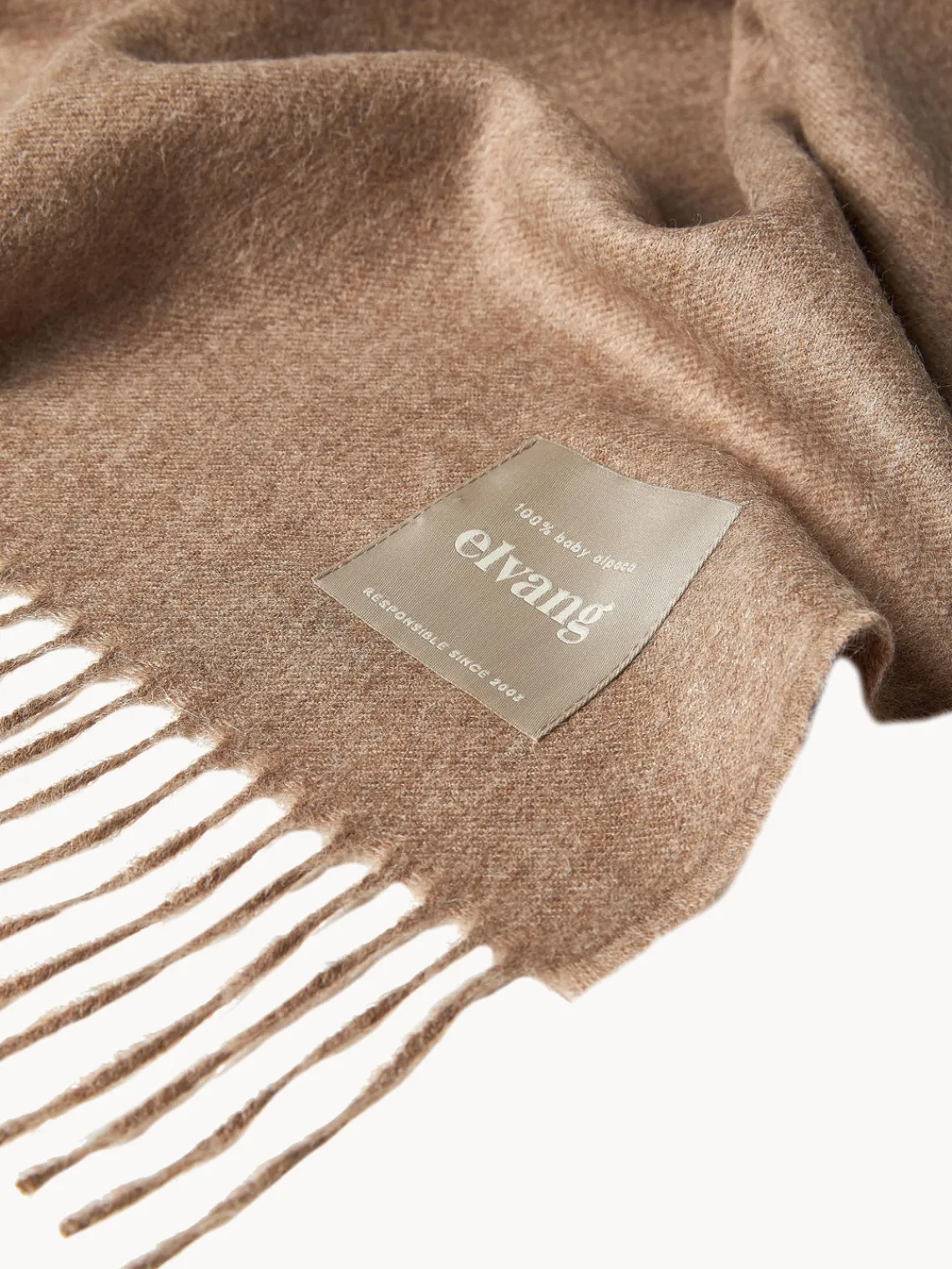 Hot Elvang Plaid en laine d'alpaga Luxury Nougat