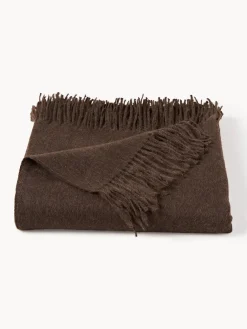 New Elvang Plaid en laine d'alpaga Luxury Brun foncé