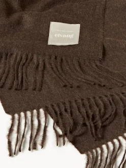 New Elvang Plaid en laine d'alpaga Luxury Brun foncé