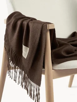 New Elvang Plaid en laine d'alpaga Luxury Brun foncé