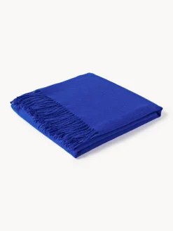 Outlet Elvang Plaid en laine d'alpaga Luxury Bleu roi