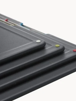 Discount Joseph Joseph Planches à découper avec support Folio, 5 élém. Acier inoxydable, noir