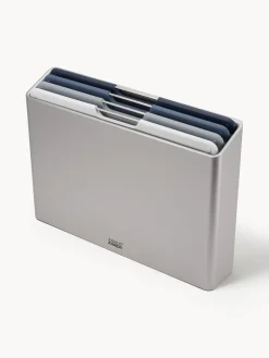 Discount Joseph Joseph Planches à découper avec support Folio, 5 élém. Argenté, tons gris et bleus