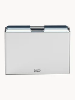 Discount Joseph Joseph Planches à découper avec support Folio, 5 élém. Argenté, tons gris et bleus
