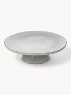 Outlet Broste Copenhagen Plat à gâteau artisanal Nordic Sand Gris clair, chiné