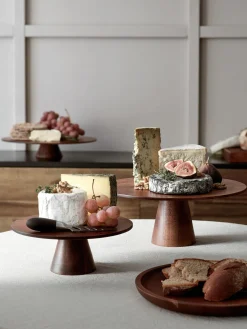 Fashion ASA Selection Plat à gâteau en bois d'acacia Wood, tailles variées