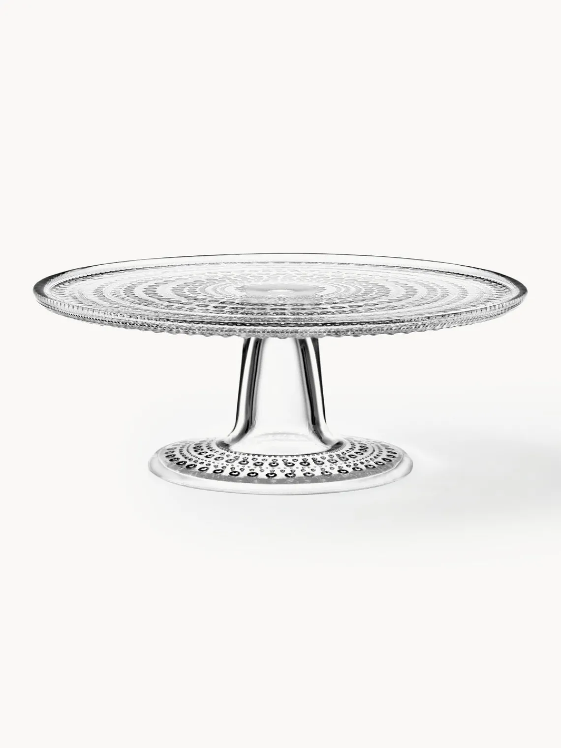 New iittala Plat à gâteau en verre Kastehelmi