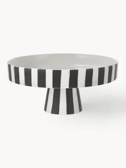 Online Oyoy Living Design Plat à gâteaux en céramique Toppu Noir, blanc