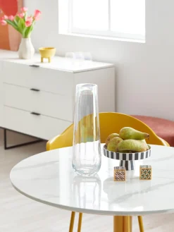Online Oyoy Living Design Plat à gâteaux en céramique Toppu Noir, blanc