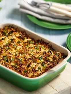 Hot LE CREUSET Plat de cuisson rectangulaire Tradition Tons verts, haute brillance
