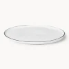 Fashion Broste Copenhagen Plat de service artisanal en porcelaine Salt, 30 x 20 cm