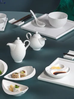 Online Meissen Plat de service artisanal avec couvercle Wellenspiel Relief